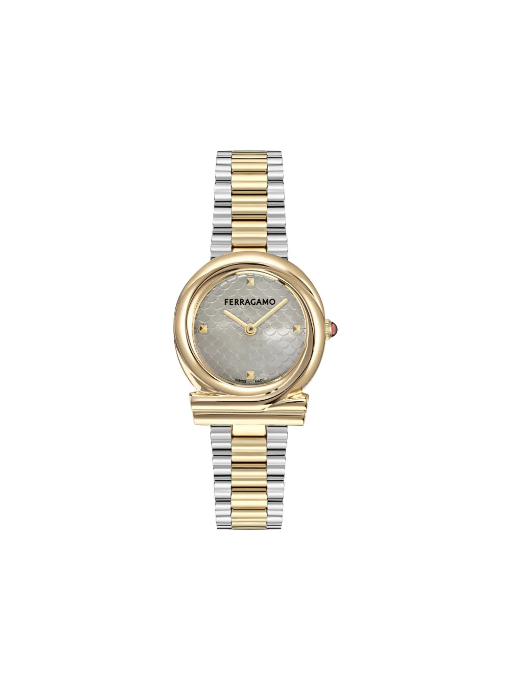 Ferragamo Gancini Twisted 28mm | Grey | Image 1