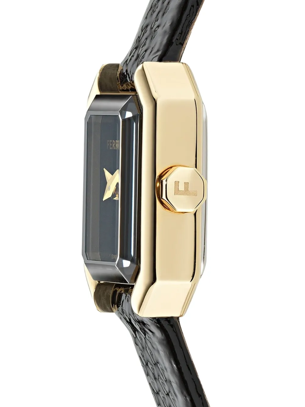 Ferragamo Crystal Petite 15 X 20mm In Black