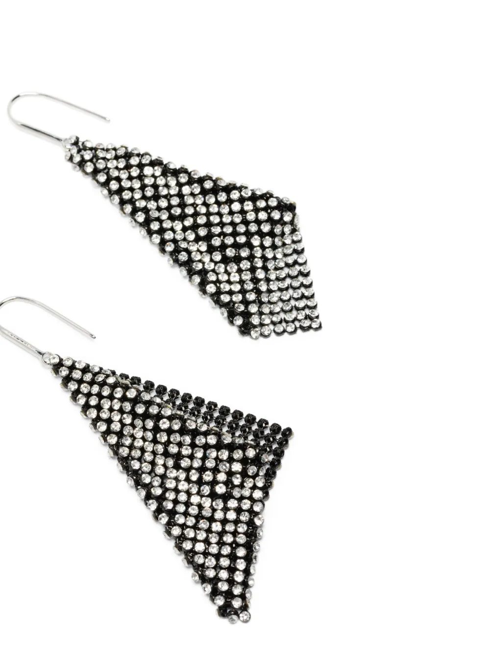 Isabel Marant Chainmail Drop Earrings In White