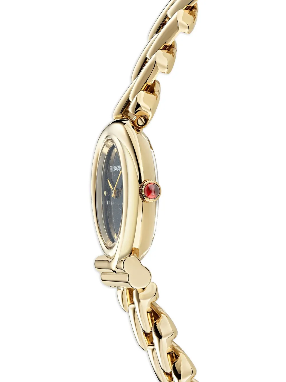 Ferragamo Gancini Twisted 28mm In Gold