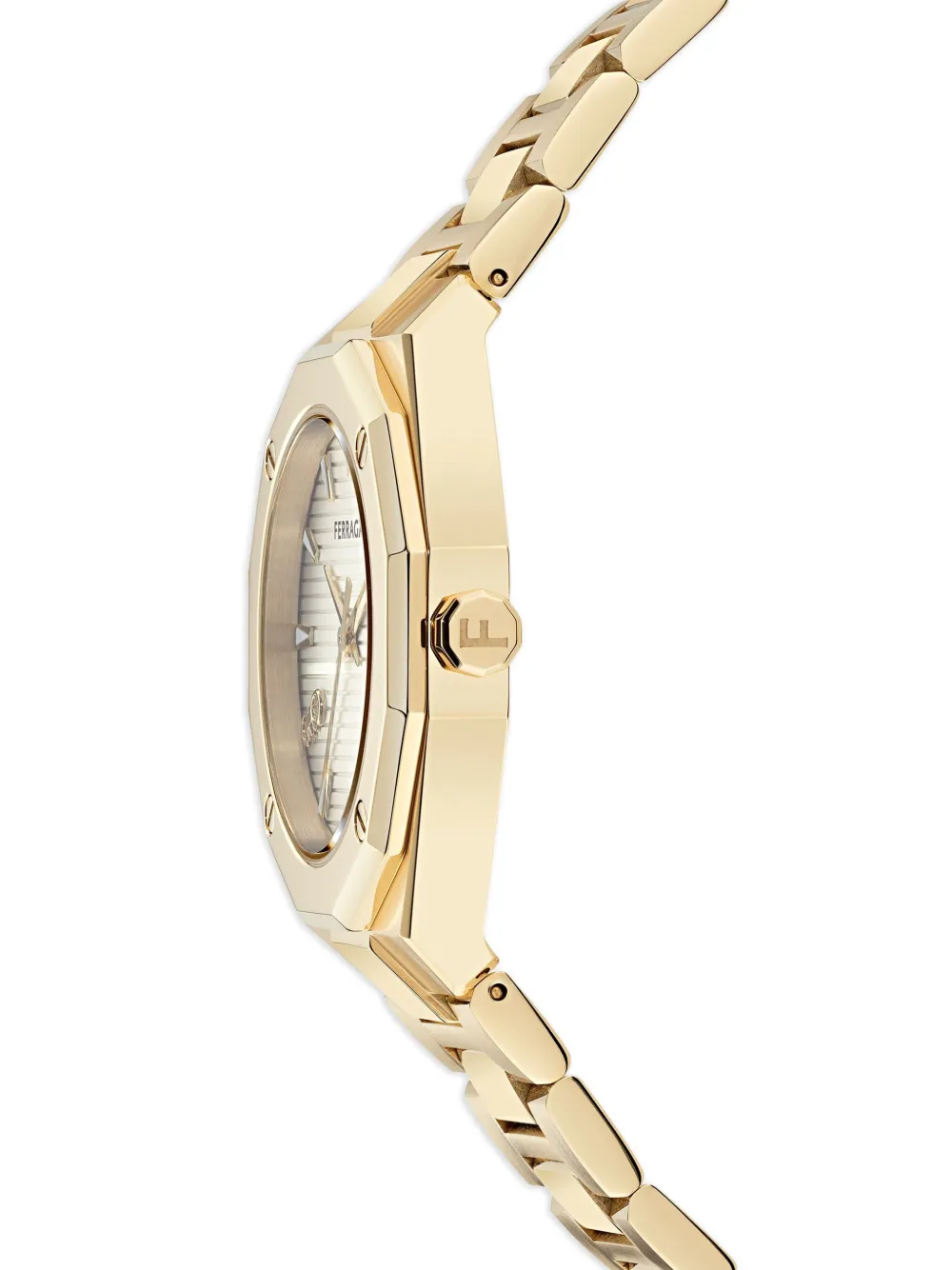  Ferragamo Reloj Edge 3h De 34 Mm - Dorado 