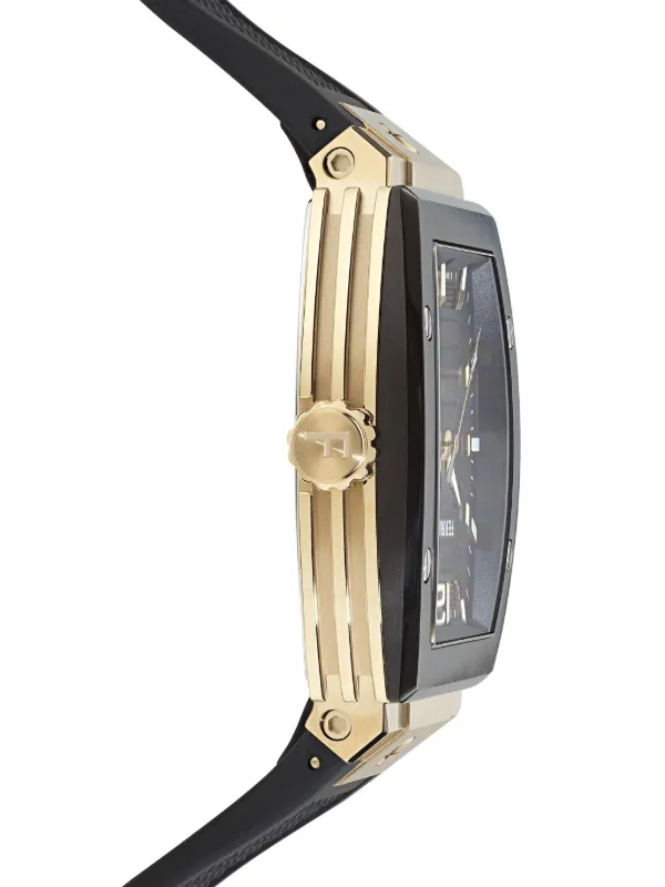 Ferragamo F-80 トノー 42mm | ブラック | FARFETCH JP