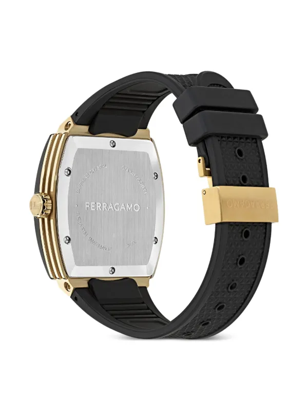 Ferragamo F-80 トノー 42mm | ブラック | FARFETCH JP