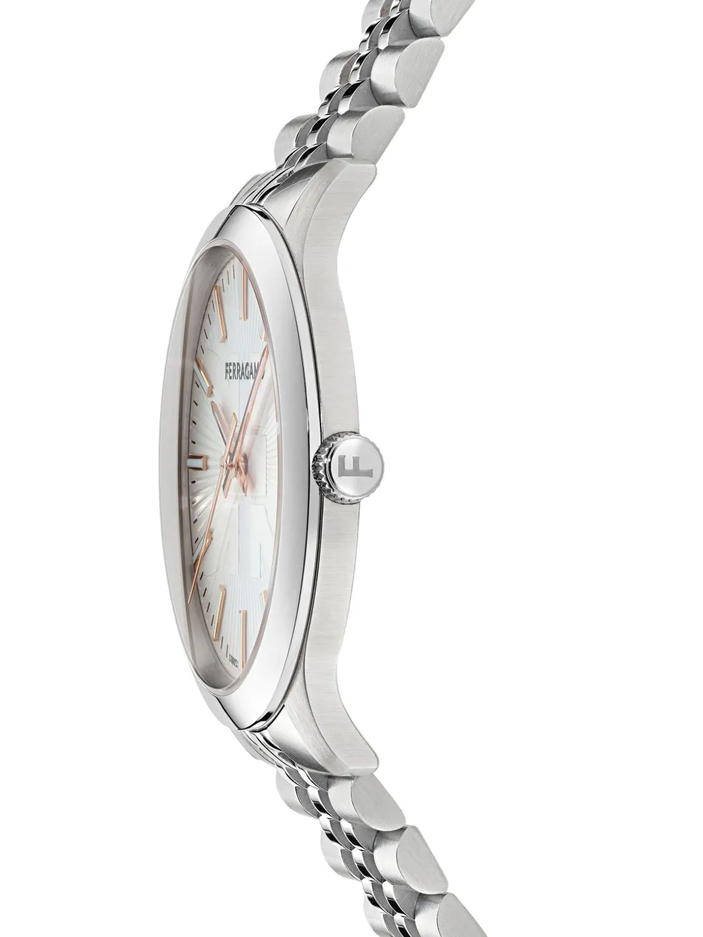 Ferragamo Duo 40mm In Silver