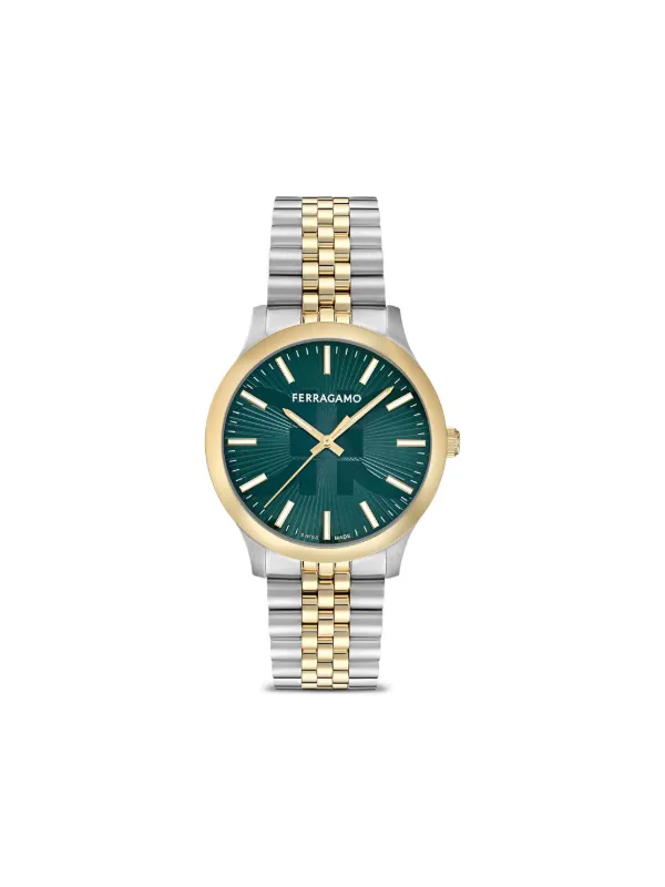 Ferragamo Two Tone 40mm Watch New FERRAGAMO Vega Upper East Two-Tone Bracelet Watch, 40mm  main image 2