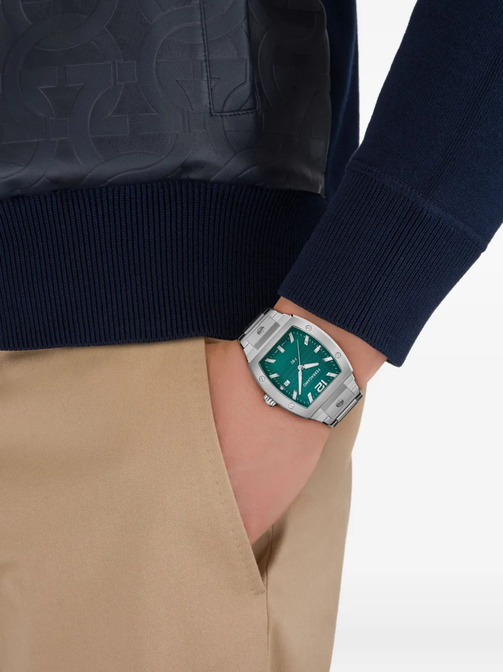 Ferragamo F-80 42 mm - Groen