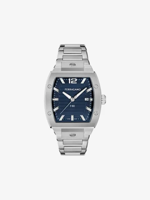 Ferragamo reloj Stainless Steel F-80 Tonneau de 40mm