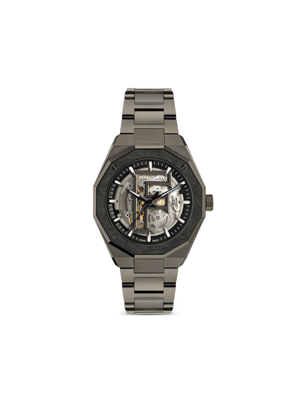 Ferragamo Edge Skeleton 42mm | Grey | Image 1