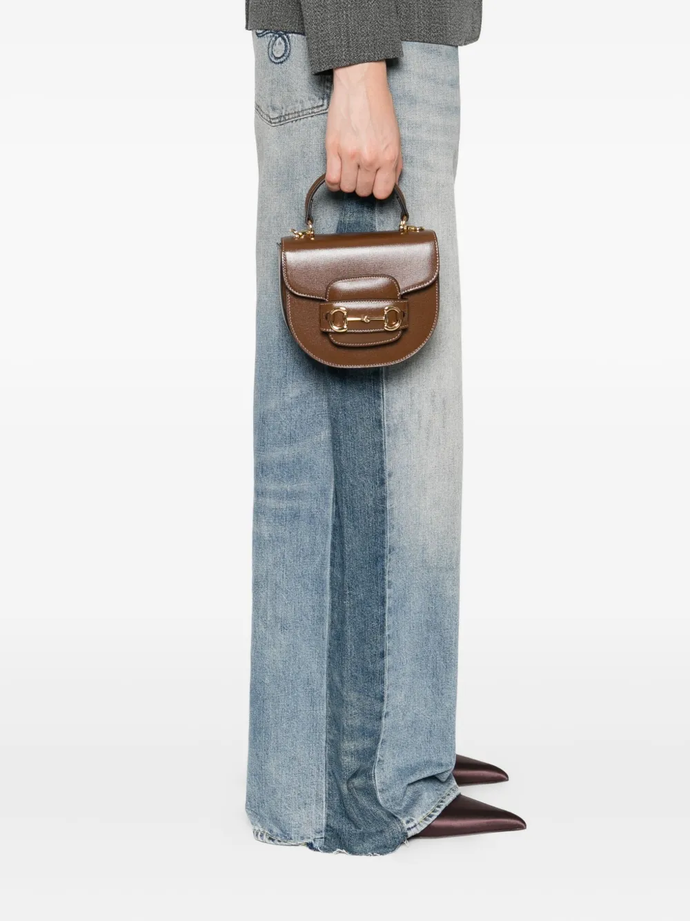 Gucci Horsebit 1955 tote bag Bruin