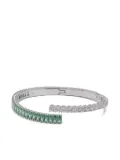 Swarovski Matrix crystal-embellishment bracellet - Silver