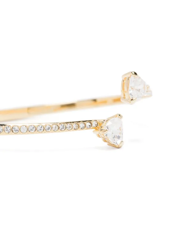 【SWAROVSKI】Mesmera Attract バングル Mesmera bangle, Heart, White, Rhodium plated | Swarovski