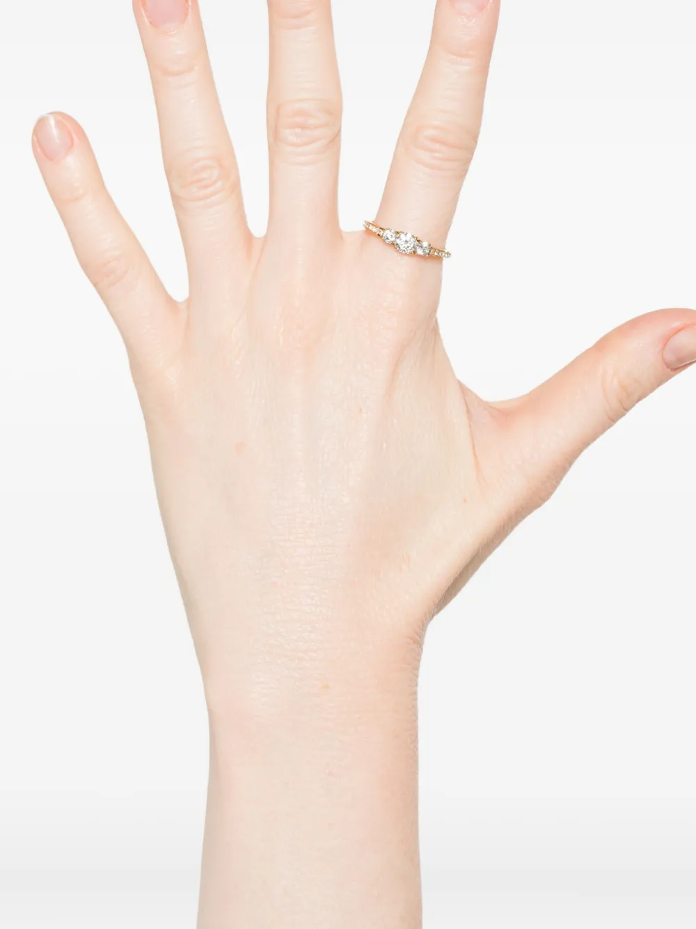 Swarovski Stilla Attract round-cut crystal ring - Goud