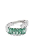 Swarovski Matrix mixed-cut crystal ring - Green