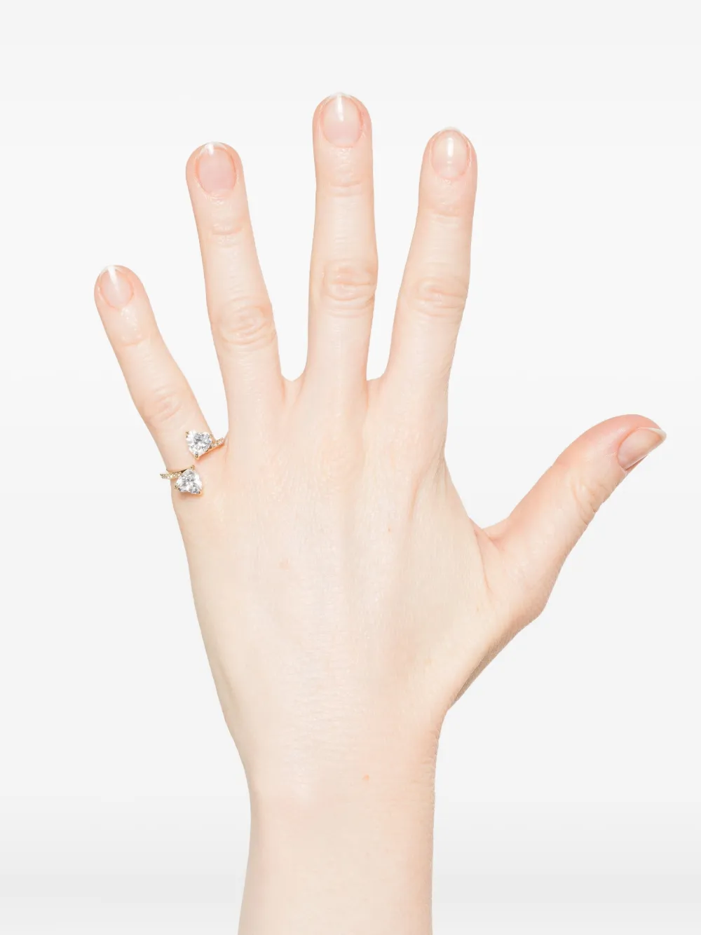 Swarovski Mesmera hartvormige ring met kristallen - Goud