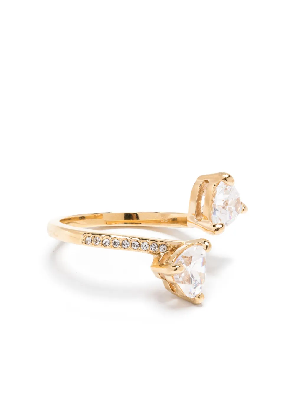 Swarovski Mesmera Heart-shaped Crystal Ring In Gold