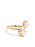Swarovski Mesmera heart-shaped crystal ring - Gold