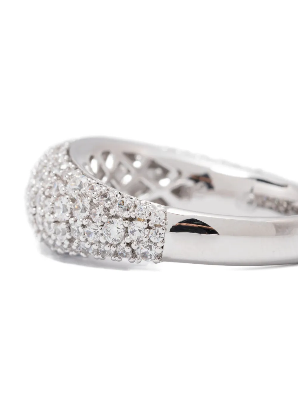 Swarovski Sublima Pavé-set Dome Ring In Silver