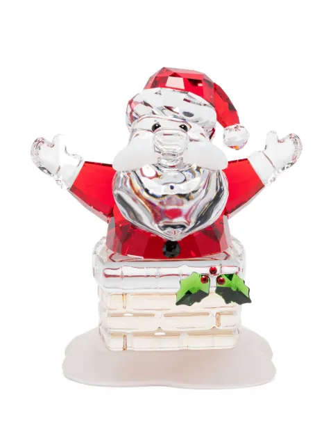 Swarovski Holiday Cheers Santa Claus chimney crystal figurine (6cm x 6cm)