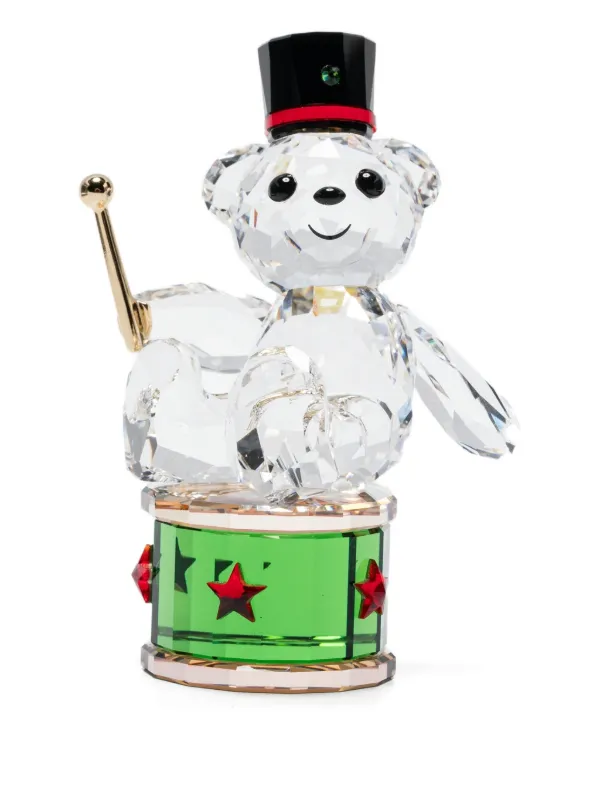 置物 SWAROVSKI KRIS BEAR PRINCE&PRINCESS Swarovski Colecionável Kris Bear Holiday Edição Anual | Branco