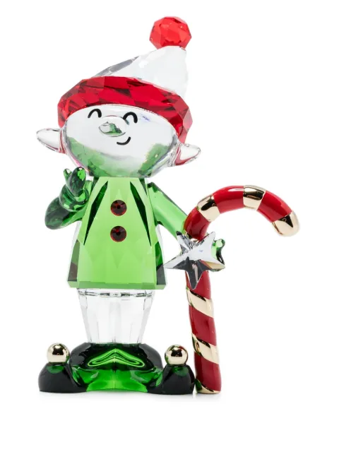 Swarovski Holiday Cheers Dulcis Elf and Candy Cane ornament