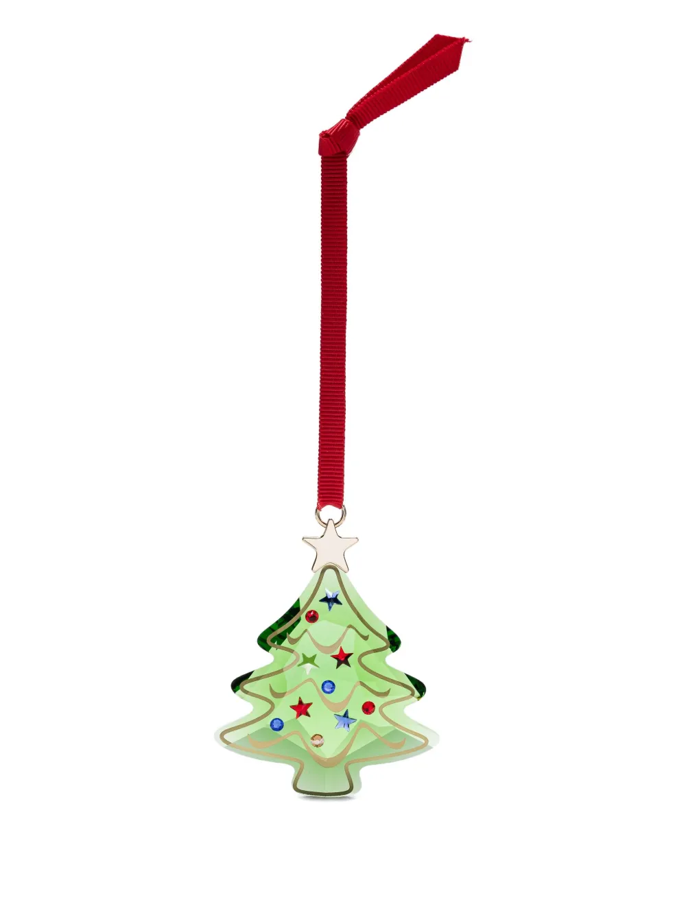 Swarovski Holiday Cheers Tree Ornament In Green