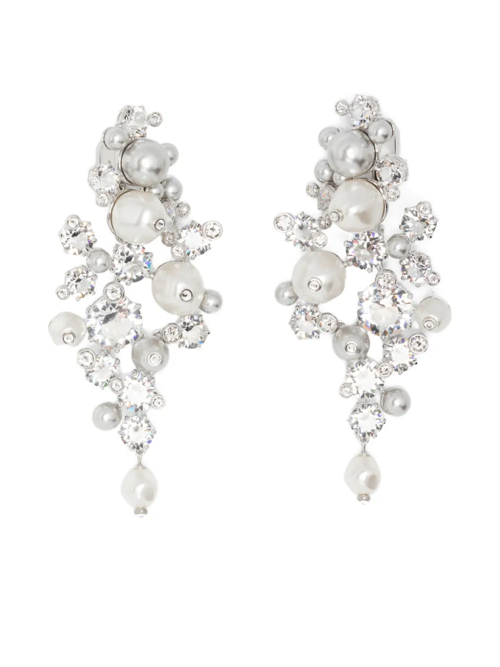 Swarovski Constella クリスタル イヤリング - ホワイト Swarovski Constella クリスタル イヤリング - ホワイト