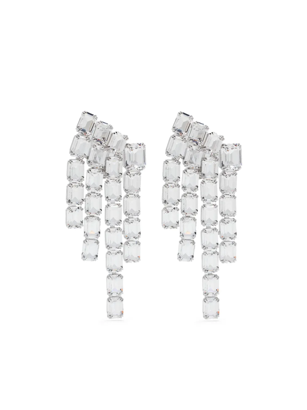 Swarovski Millenia octagon-cut chandelier earrings - ホワイト Swarovski Millenia octagon-cut chandelier earrings - ホワイト