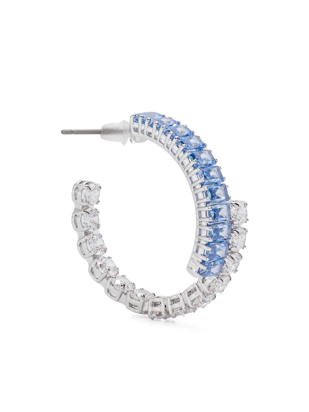 Swarovski Matrix hoop earrings | Silver | Image 1