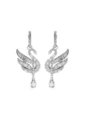 Swarovski Swan crystal earrings - Silver