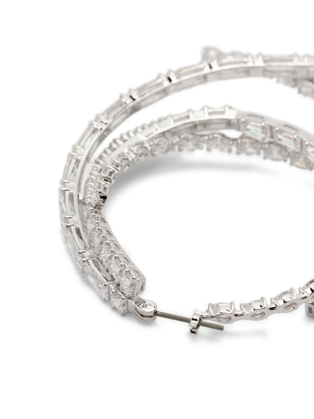 Swarovski Matrix Hoop Earrings In Metallic