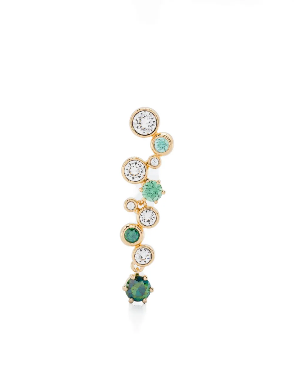 Swarovski Constella Mixed Cuts Drop Earrings In Gold