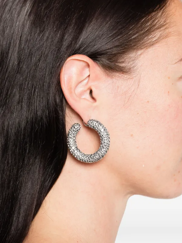 Swarovski Sublima フープピアス | ホワイト | FARFETCH JP