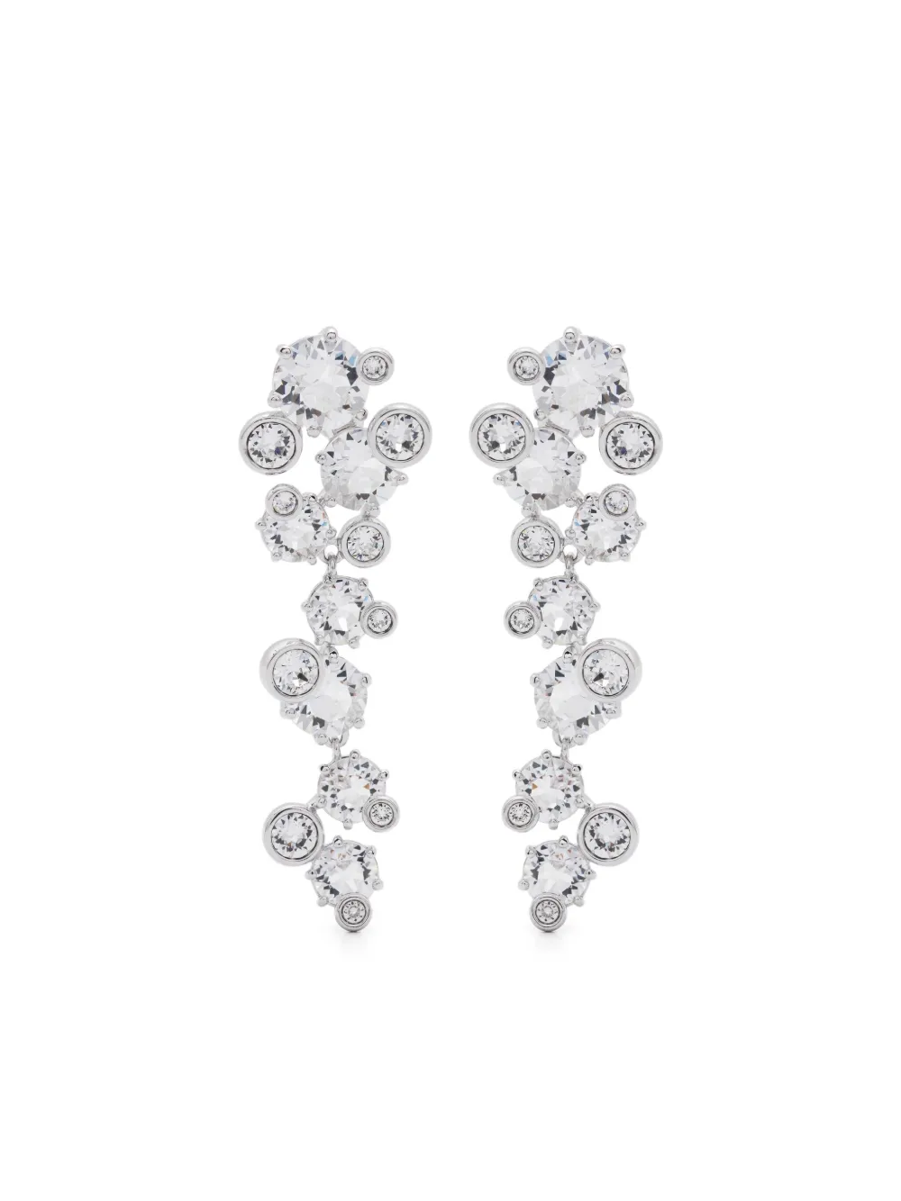 Swarovski Constella ドロップピアス - シルバートーン Swarovski Constella ドロップピアス - シルバートーン
