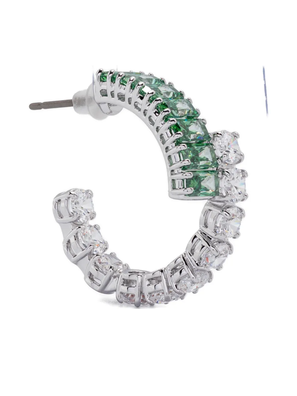 Swarovski Matrix hoop earrings - Argento