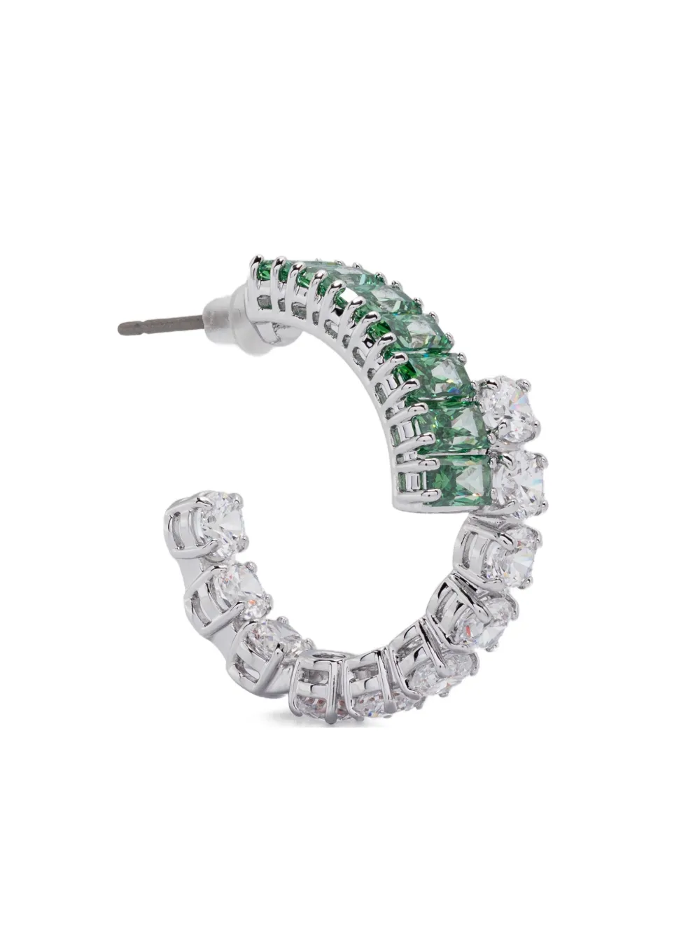 Swarovski Matrix hoop earrings | Silver | Image 1