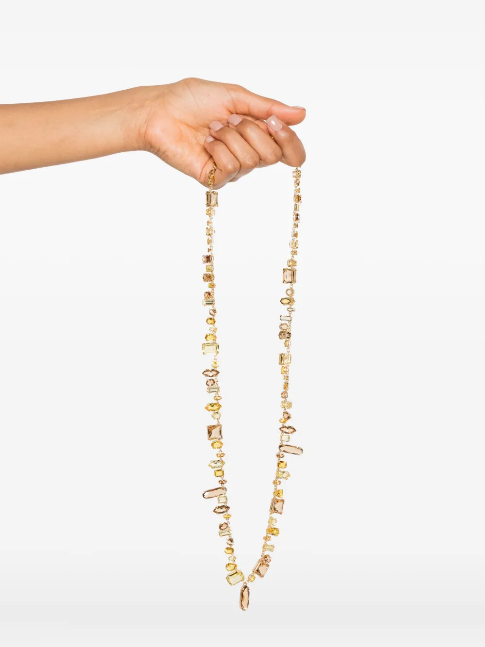 Swarovski Halsketting verfraaid met kristallen - Goud