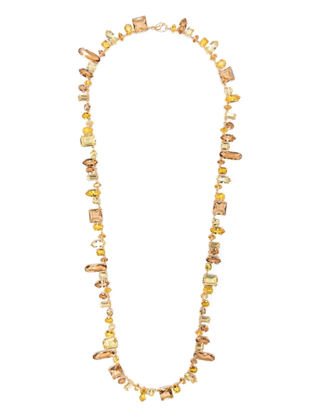 Swarovski crystal-embellished necklace | Gold | Image 1