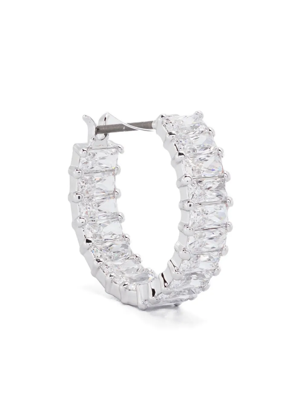 Swarovski Matrix hoop earrings - Argento