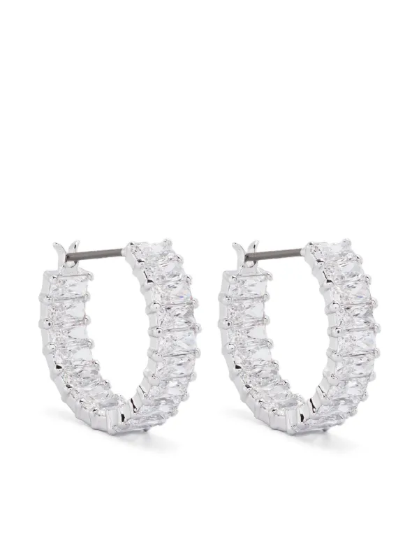Swarovski Matrix フープピアス | シルバートーン | FARFETCH JP