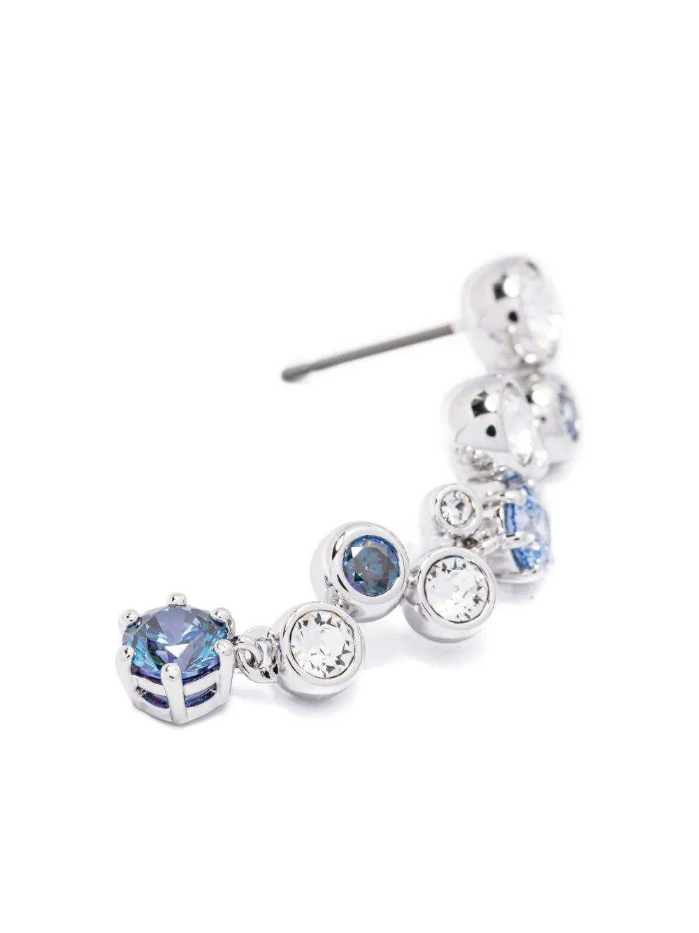 Swarovski Constella Rhodium Plated Crystal Drop Earrings In Metallic