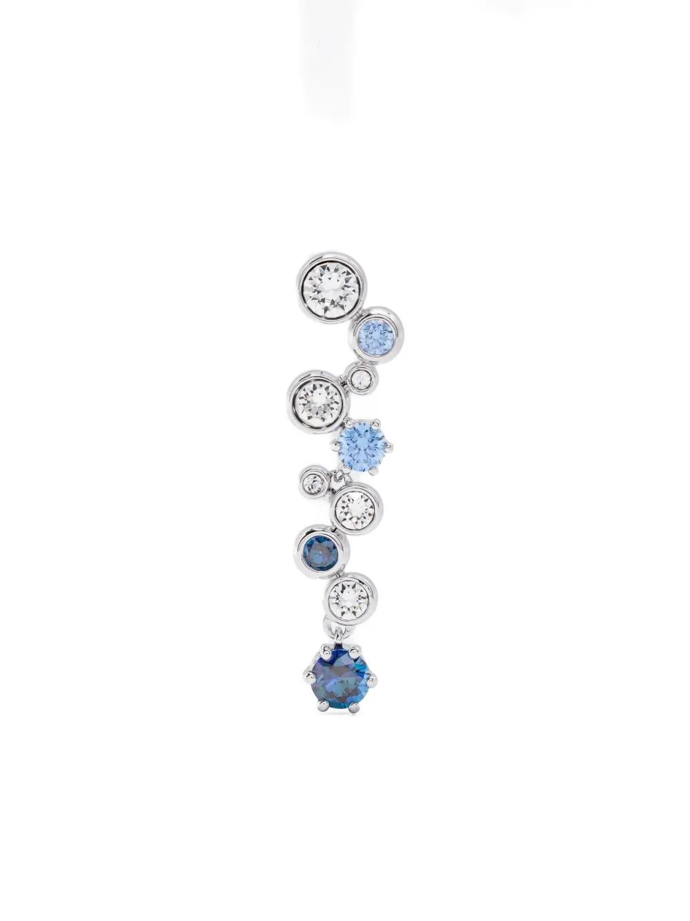 Swarovski Constella Rhodium Plated Crystal Drop Earrings In Metallic