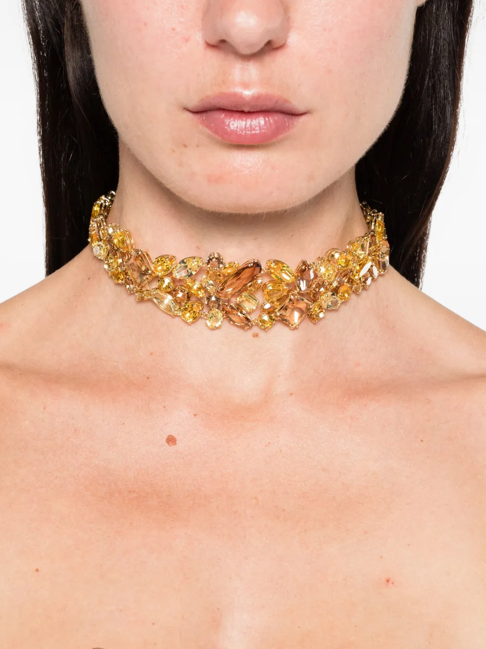 Swarovski Gema choker halsketting - Goud