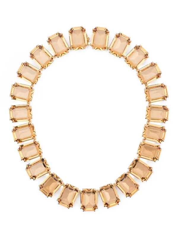 Swarovski Millenia Tennis Necklace Gold FARFETCH BH