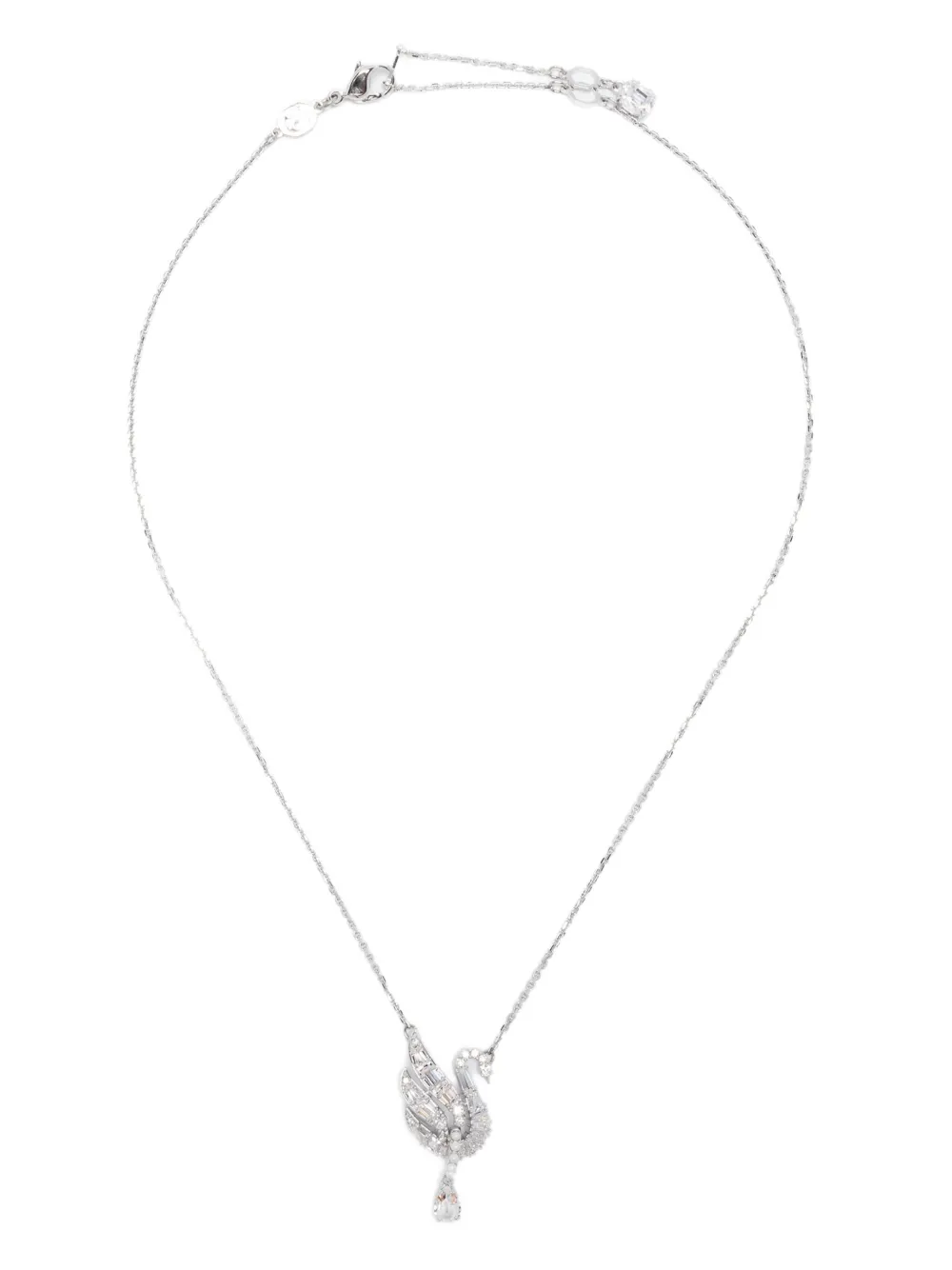 Swarovski Swan-crystal pendant necklace | Silver | Image 1