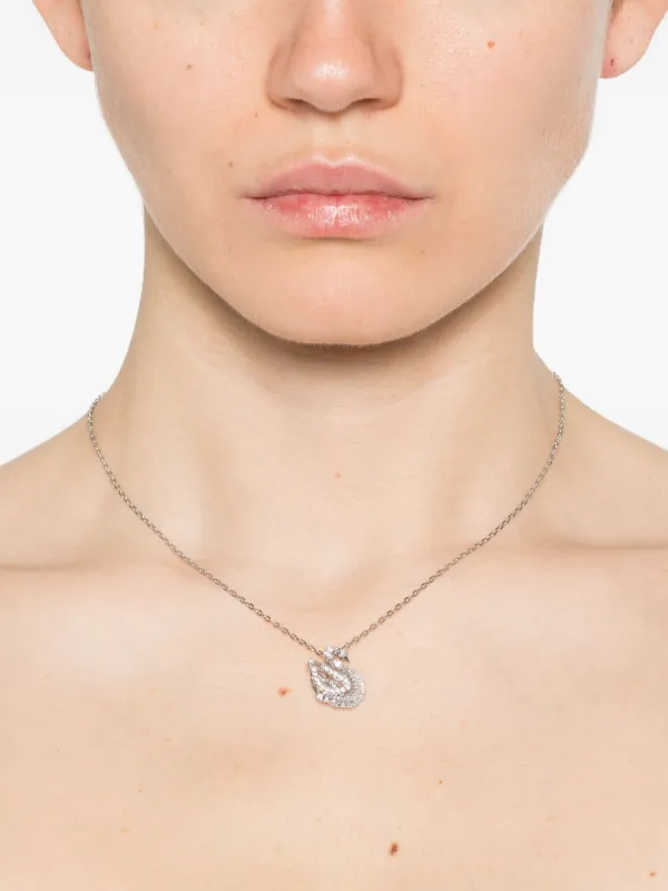 Swarovski Swan ペンダント ネックレス | シルバートーン | FARFETCH JP