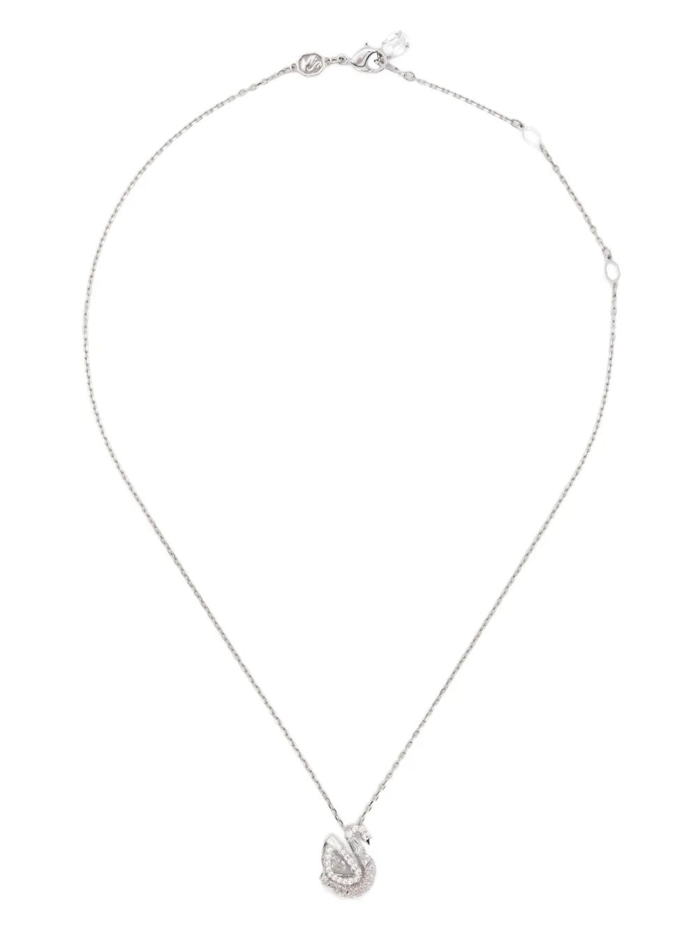 Swarovski Swan-pendant necklace | Silver | Image 1