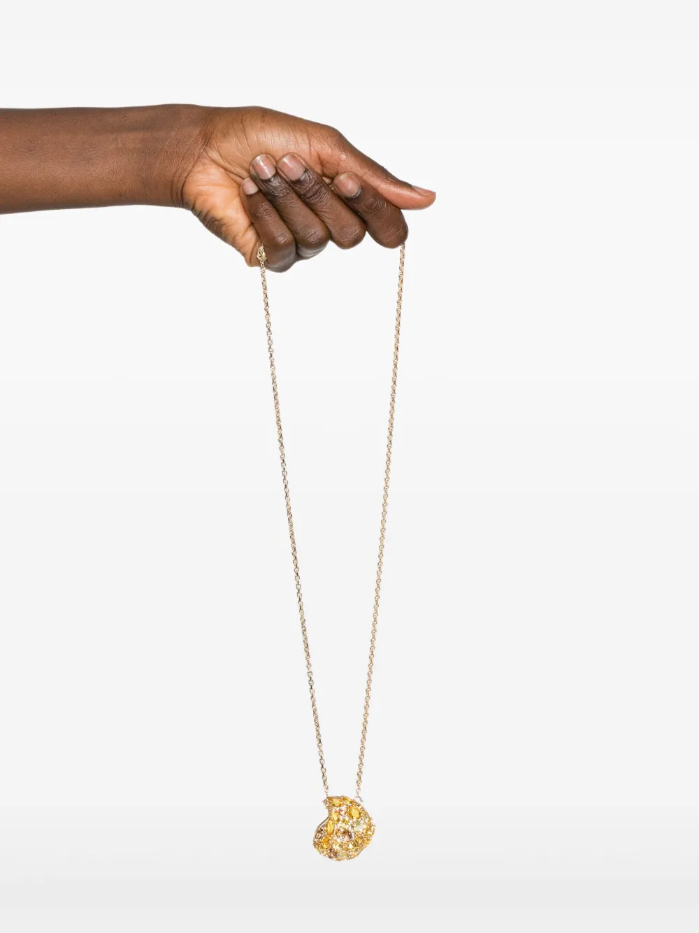 Swarovski Gema halsketting met goudkleurige geelsteen