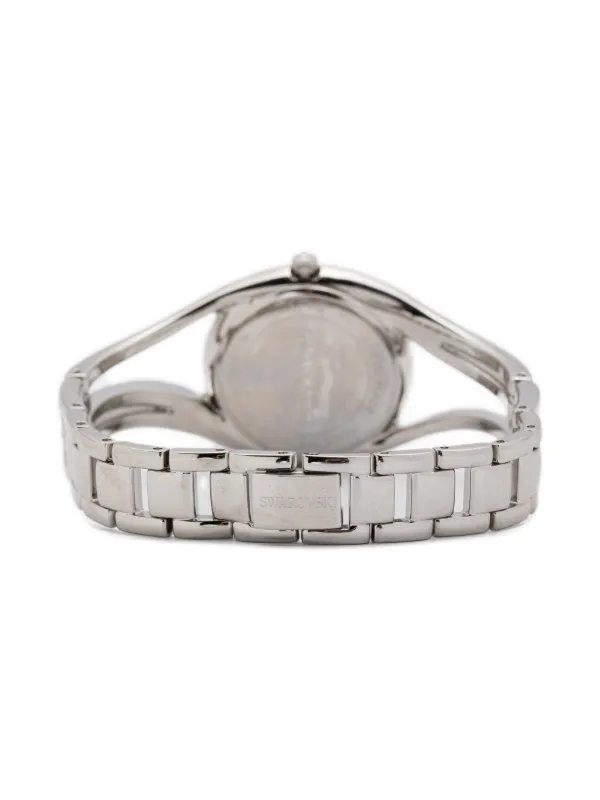 Swarovski Silver Crystal Baguette watch Custom Silver Apple Watch Band Swarovski Crystal Baguettes  main image 3