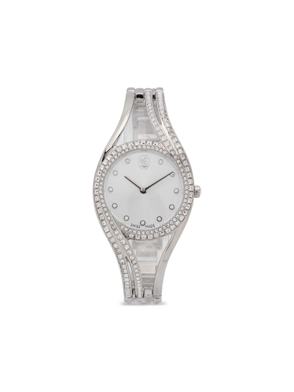 Swarovski Steel Crystal Baguette 32mm In Metallic