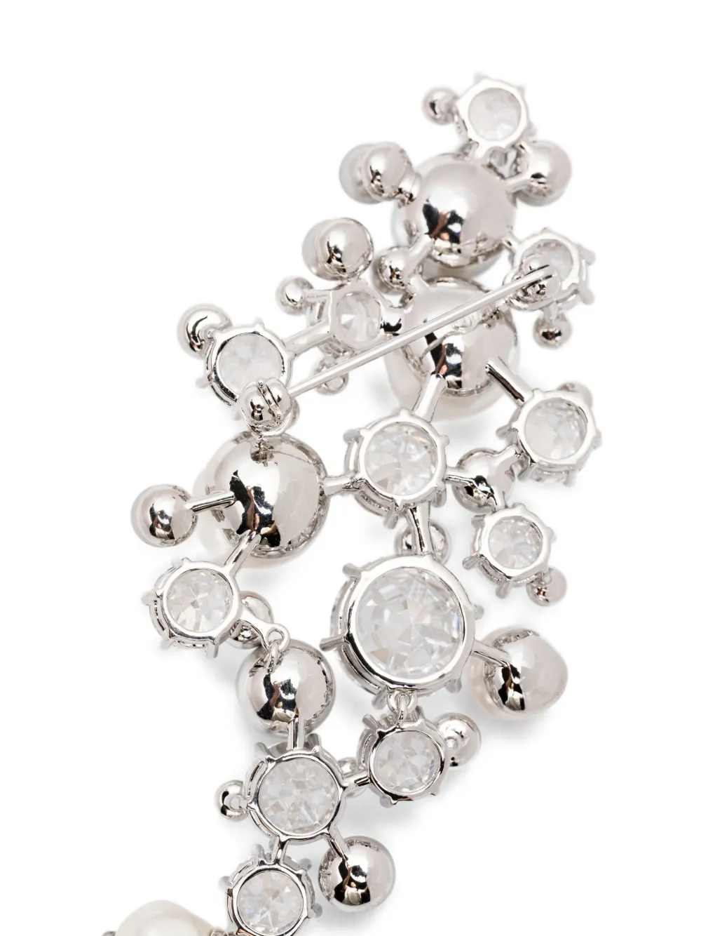 Swarovski Broche met kristallen parel - Zilver